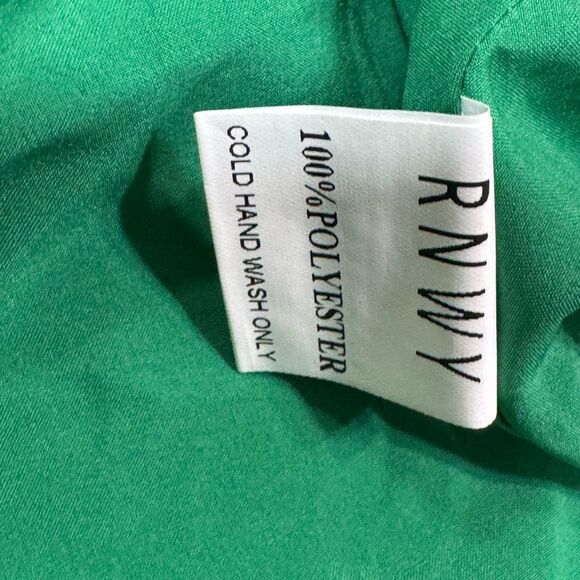 Runaway the label LEILA SLIP DRESS emerald XS NWT holidays party - Picture 8 of 9